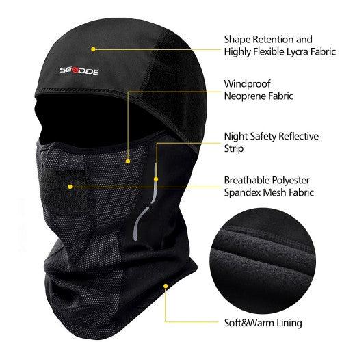 SGODDE Unisex Ski Mask, Balaclava Face Mask with Water Resistant and Windproof Fabric for Men, Women, Skiing, Cycling, Outdoor Winter Activities - Toytexx SGODDE Unisex Ski Mask, Balaclava Face Mask with Water Resistant and Windproof Fabric for Men, Women, Skiing, Cycling, Outdoor Winter Activities - Toytexx